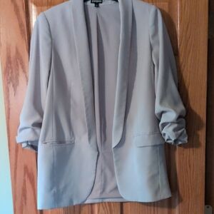 Express Women's Blazer - Soft Gray